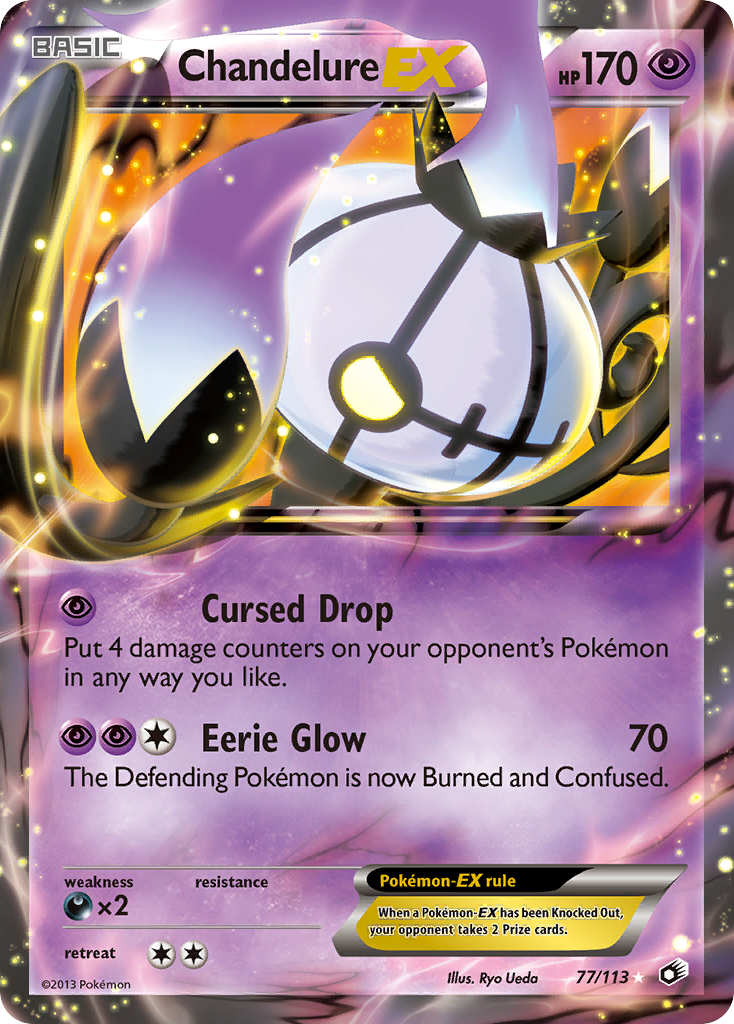 Chandelure EX (77/113) [Black & White: Legendary Treasures] | Odin's Place