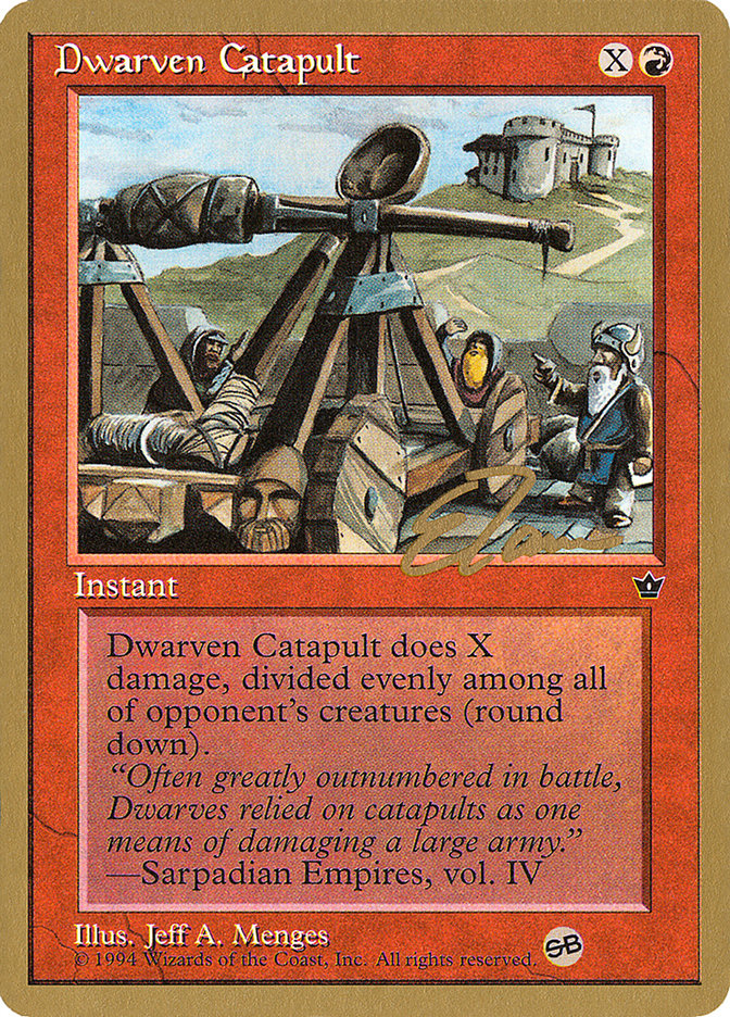 Dwarven Catapult (Eric Tam) (SB) [Pro Tour Collector Set] | Odin's Place