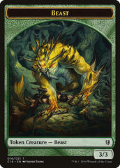 Beast // Ogre Double-Sided Token (14) [Commander 2016 Tokens] | Odin's Place
