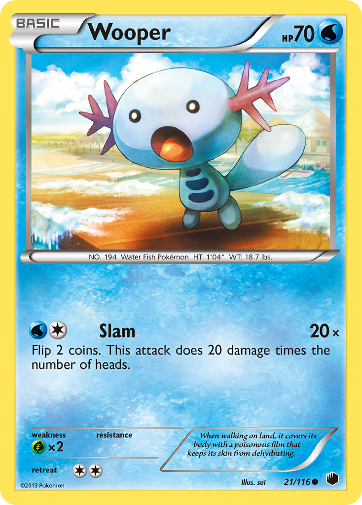 Wooper (21/116) [Black & White: Plasma Freeze] | Odin's Place