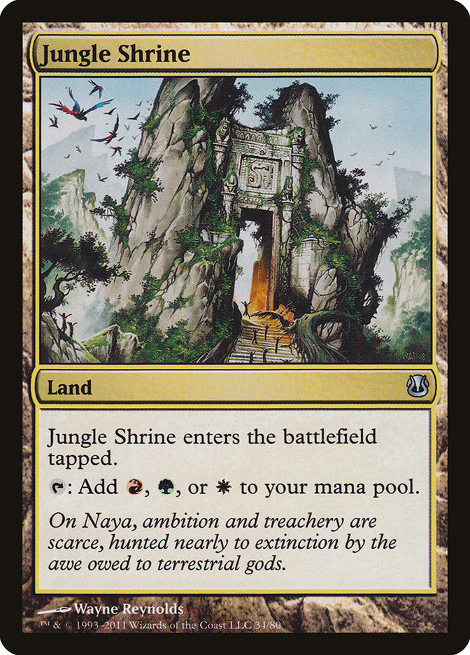 Jungle Shrine (34) [Duel Decks: Ajani vs. Nicol Bolas] | Odin's Place