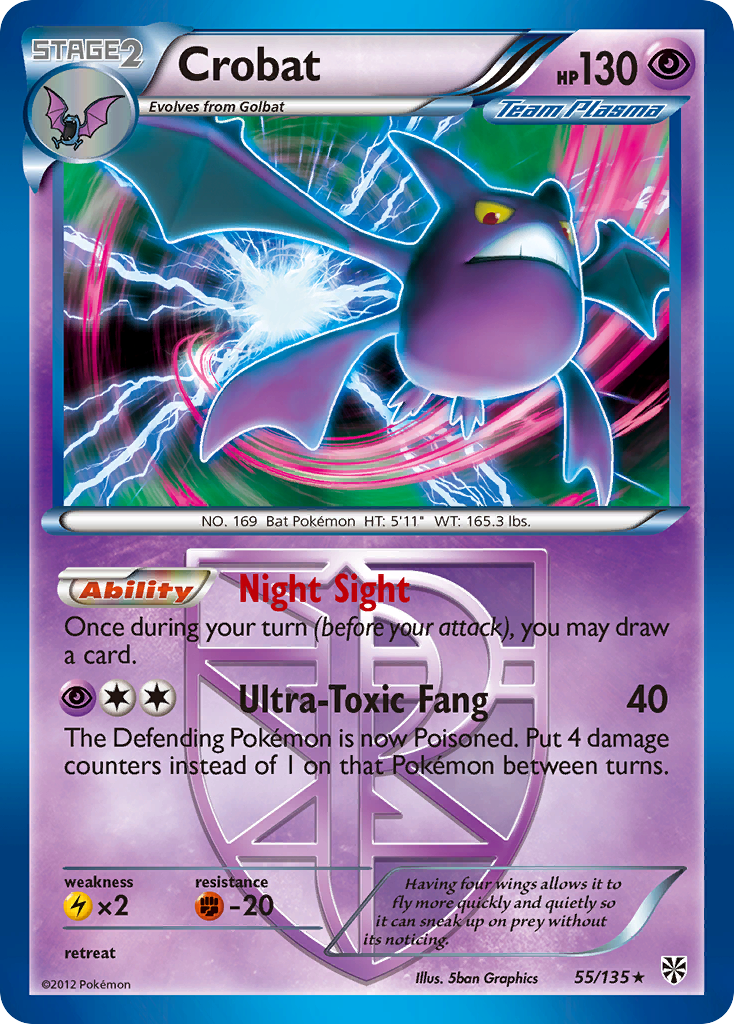 Crobat (55/135) [Black & White: Plasma Storm] | Odin's Place