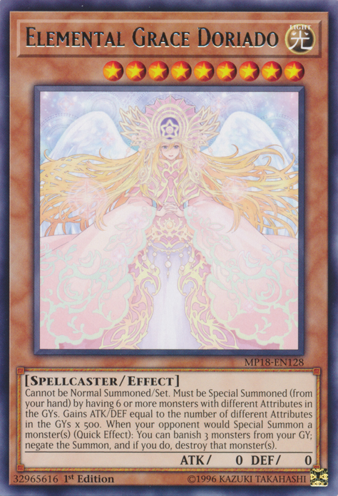 Elemental Grace Doriado [MP18-EN128] Rare | Odin's Place