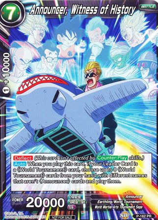 Announcer, Witness of History (Power Booster) (P-162) [Promotion Cards] | Odin's Place