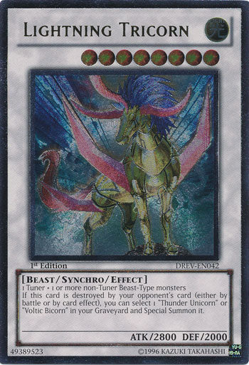 Lightning Tricorn [DREV-EN042] Ultimate Rare | Odin's Place