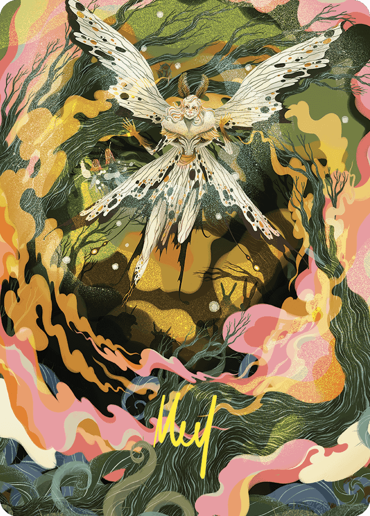 Greater Auramancy Art Card (Gold-Stamped Signature) [Wilds of Eldraine Art Series] | Odin's Place