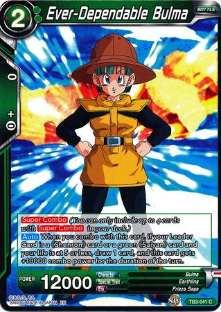 Ever-Dependable Bulma (TB3-041) [Clash of Fates] | Odin's Place