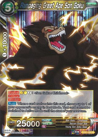 Rampaging Great Ape Son Goku (BT3-089) [Cross Worlds] | Odin's Place