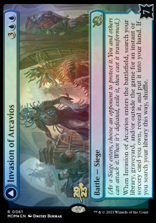 Invasion of Arcavios // Invocation of the Founders [March of the Machine Prerelease Promos] | Odin's Place