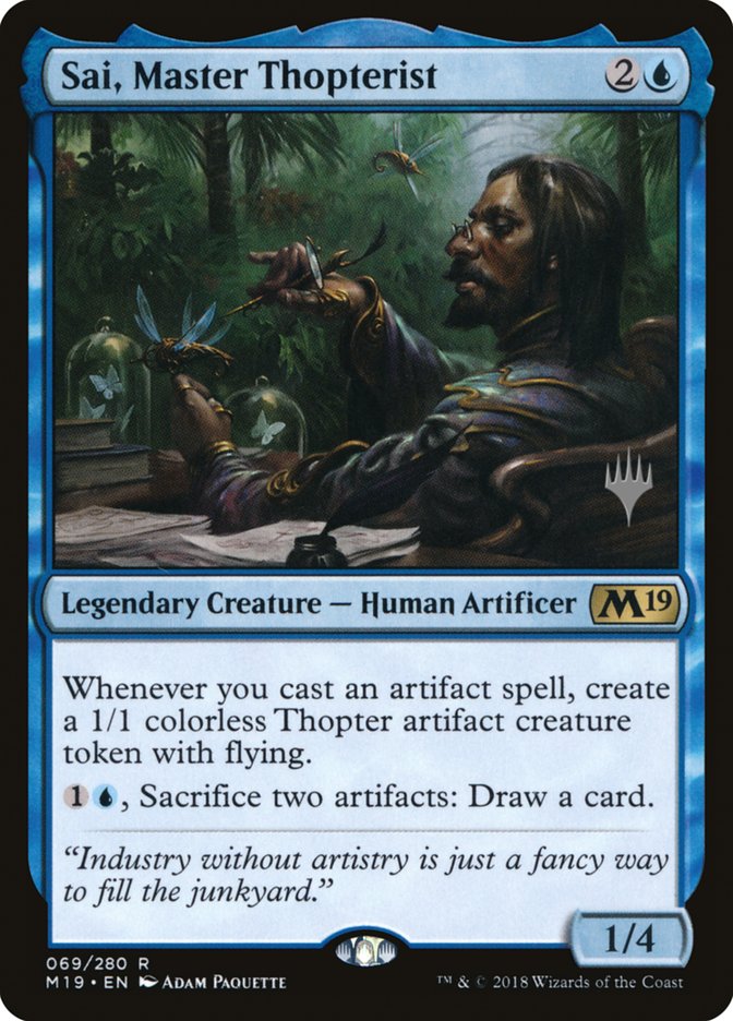 Sai, Master Thopterist (Promo Pack) [Core Set 2019 Promos] | Odin's Place