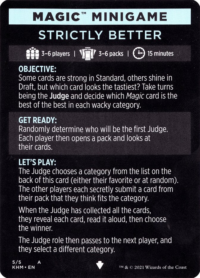 Strictly Better (Magic Minigame) [Kaldheim Minigame] | Odin's Place