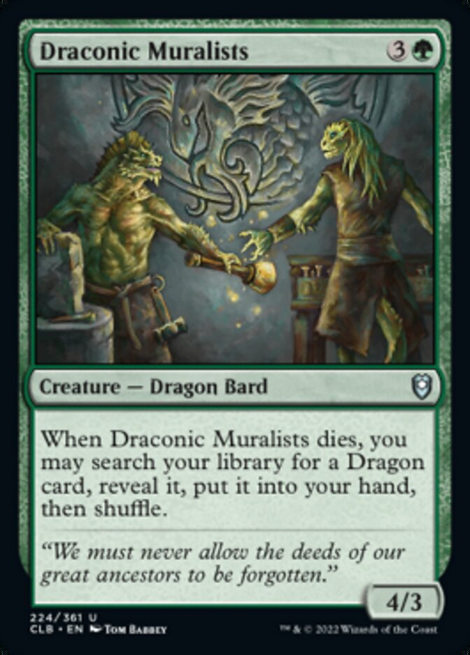 Draconic Muralists [Commander Legends: Battle for Baldur's Gate] | Odin's Place