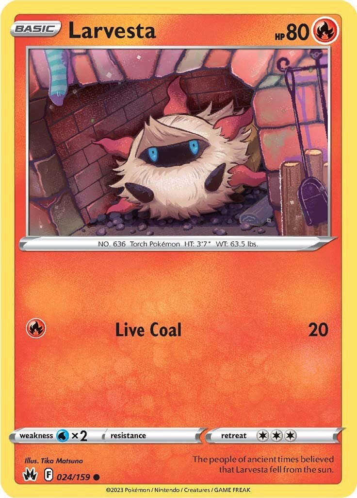 Larvesta (024/159) [Sword & Shield: Crown Zenith] | Odin's Place