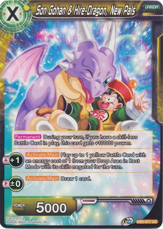 Son Gohan & Hire-Dragon, New Pals (DB3-077) [Giant Force] | Odin's Place
