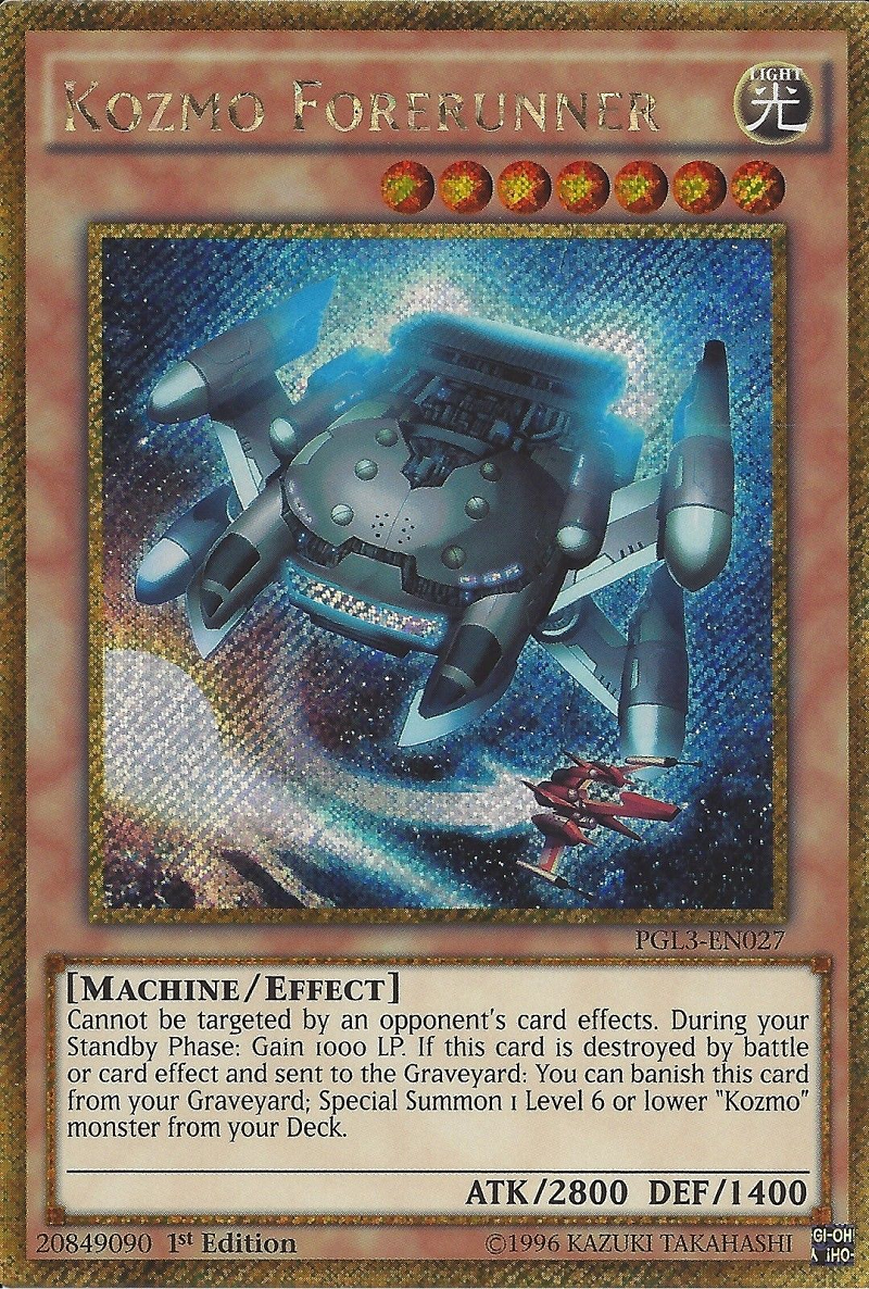 Kozmo Forerunner [PGL3-EN027] Gold Secret Rare | Odin's Place