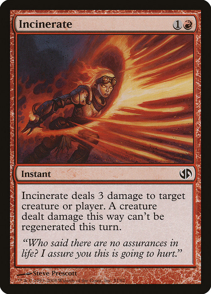 Incinerate (51) [Duel Decks: Jace vs. Chandra] | Odin's Place