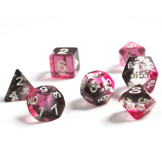 Sirius Pink clear black Poly 7 Set | Odin's Place