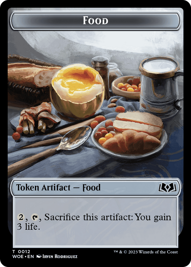Treasure // Food (0012) Double-Sided Token [Wilds of Eldraine Tokens] | Odin's Place