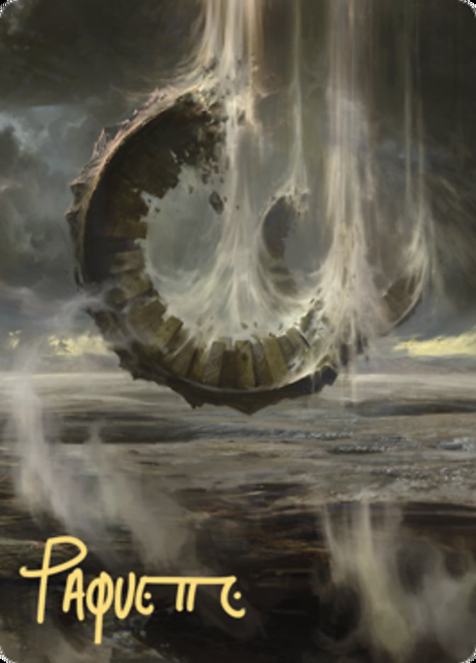 Wasteland Art Card (Gold-Stamped Signature) [Zendikar Rising Art Series] | Odin's Place