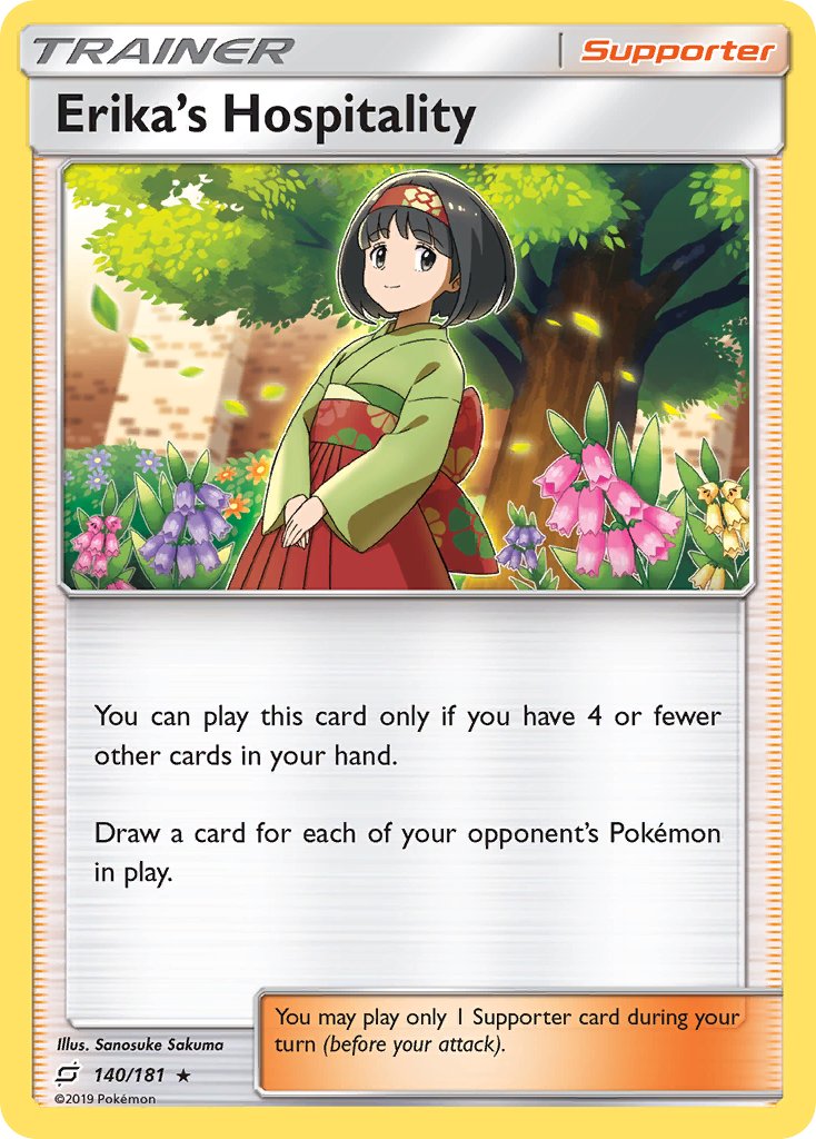 Erika's Hospitality (140/181) (Theme Deck Exclusive) [Sun & Moon: Team Up] | Odin's Place