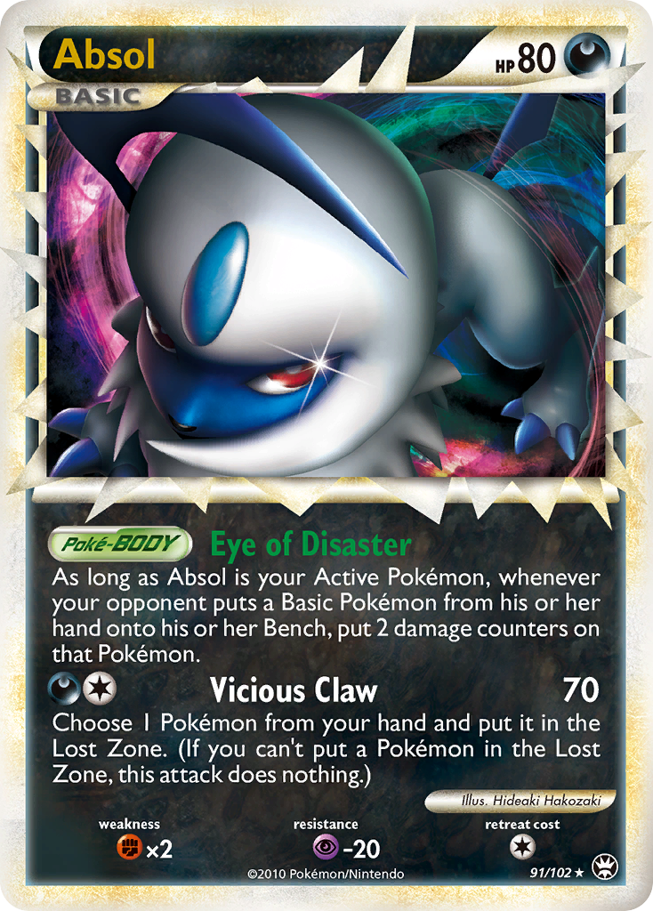 Absol (91/102) [HeartGold & SoulSilver: Triumphant] | Odin's Place