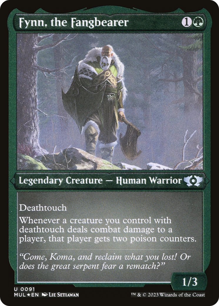 Fynn, the Fangbearer (Foil Etched) [Multiverse Legends] | Odin's Place