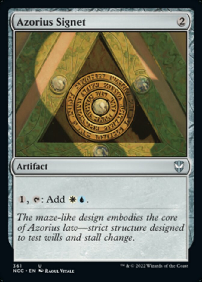 Azorius Signet [Streets of New Capenna Commander] | Odin's Place
