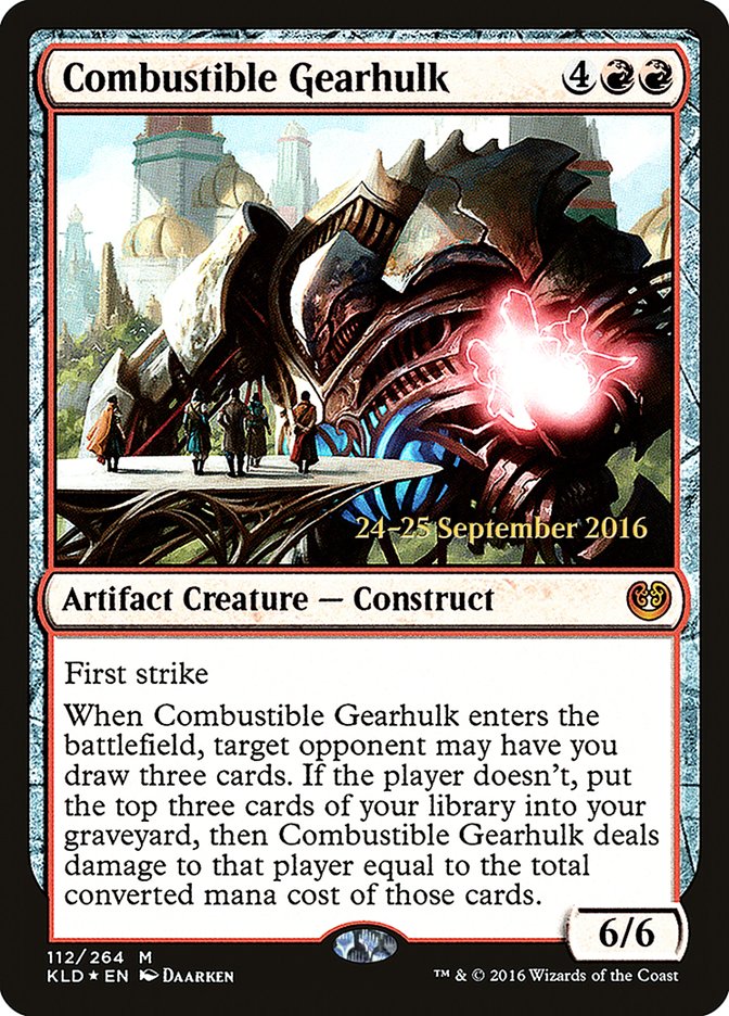 Combustible Gearhulk (112) [Kaladesh Prerelease Promos] | Odin's Place