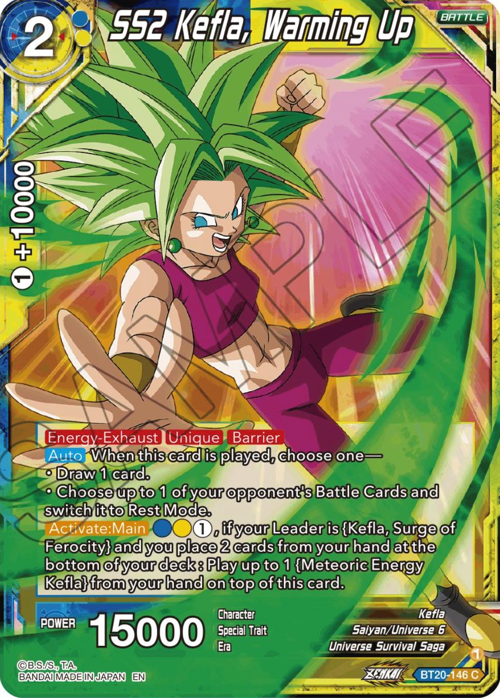 SS2 Kefla, Warming Up (BT20-146) [Power Absorbed] | Odin's Place