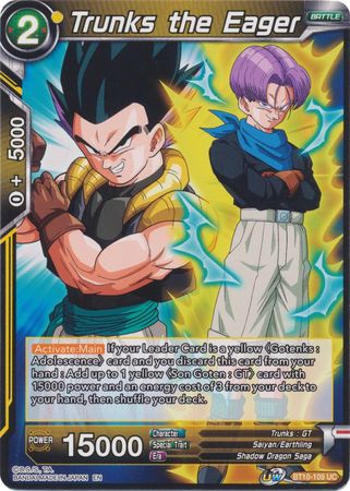 Trunks the Eager (BT10-109) [Rise of the Unison Warrior] | Odin's Place
