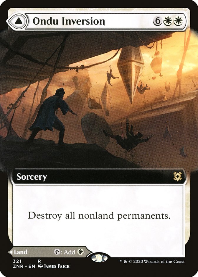 Ondu Inversion // Ondu Skyruins (Extended Art) [Zendikar Rising] | Odin's Place