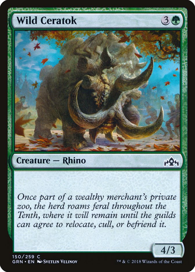 Wild Ceratok (150) [Guilds of Ravnica] | Odin's Place