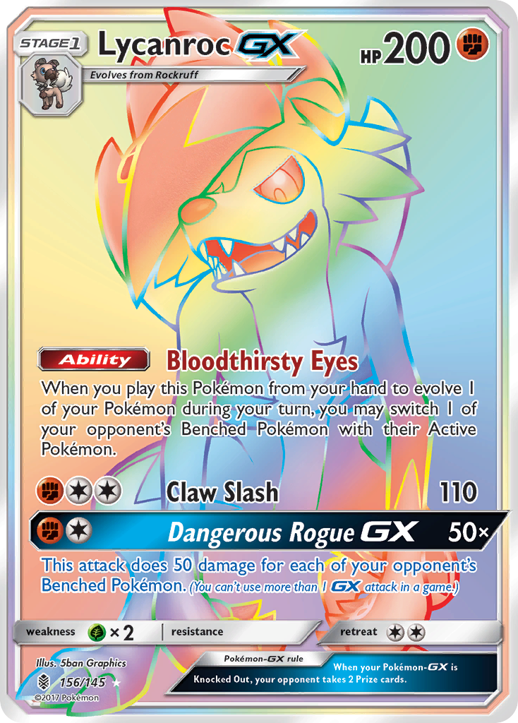 Lycanroc GX (156/145) [Sun & Moon: Guardians Rising] | Odin's Place
