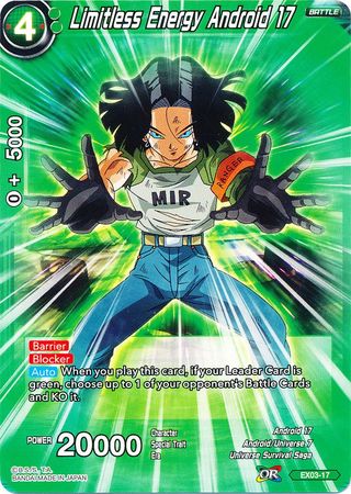 Limitless Energy Android 17 (EX03-17) [Ultimate Box] | Odin's Place