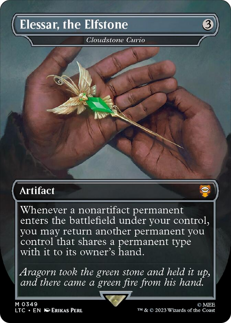 Elessar, the Elfstone - Cloudstone Curio (Surge Foil) [The Lord of the Rings: Tales of Middle-Earth Commander] | Odin's Place