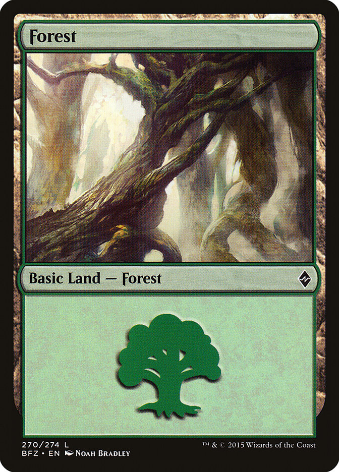 Forest (270) [Battle for Zendikar] | Odin's Place