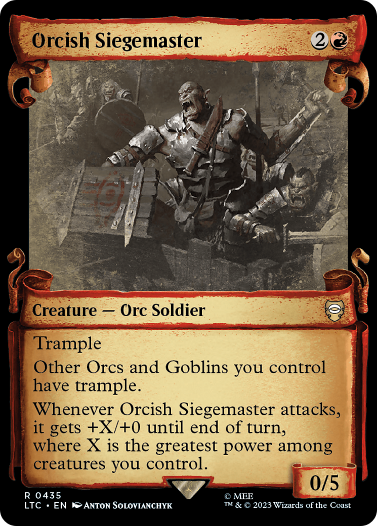 Orcish Siegemaster [The Lord of the Rings: Tales of Middle-Earth Commander Showcase Scrolls] | Odin's Place