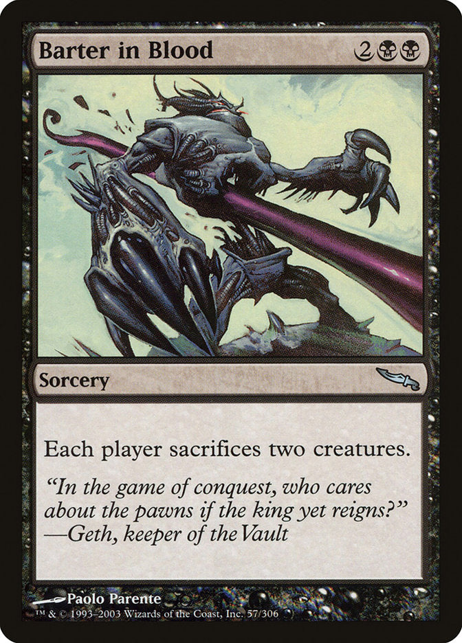 Barter in Blood (57) [Mirrodin] | Odin's Place