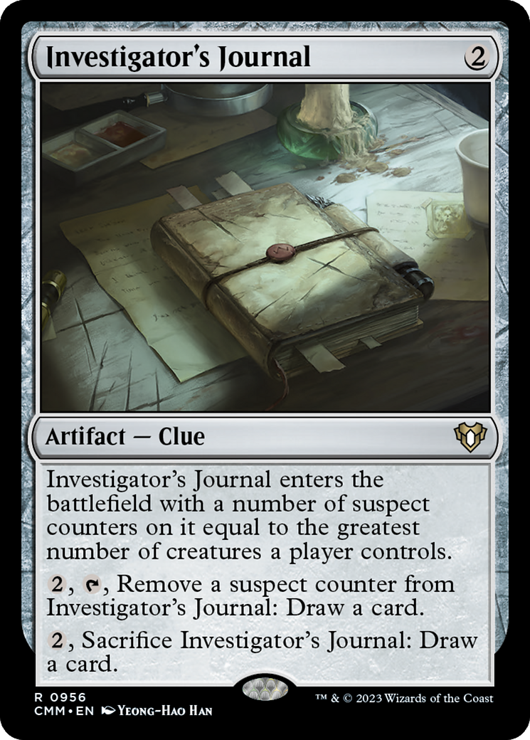 Investigator's Journal [Commander Masters] | Odin's Place