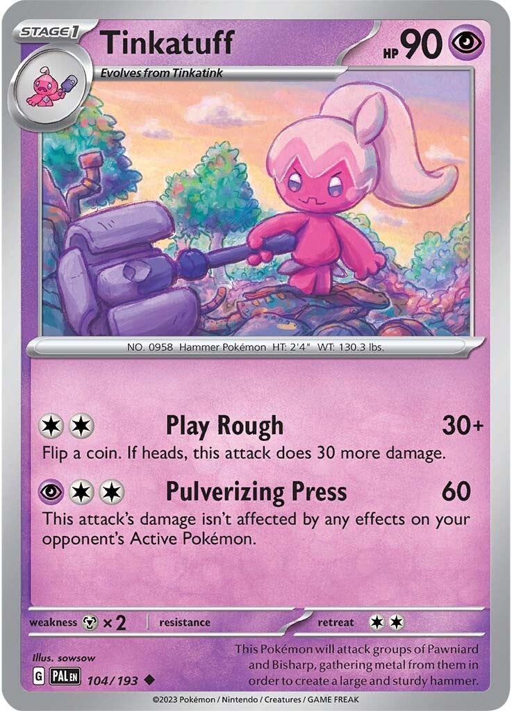 Tinkatuff (104/193) [Scarlet & Violet: Paldea Evolved] | Odin's Place