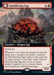 Smoldering Egg // Ashmouth Dragon (Extended Art) [Innistrad: Midnight Hunt] | Odin's Place