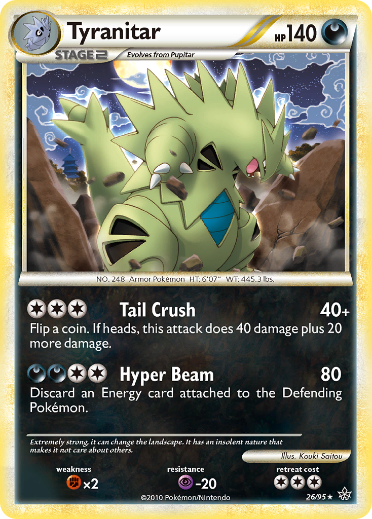 Tyranitar (26/95) [HeartGold & SoulSilver: Unleashed] | Odin's Place