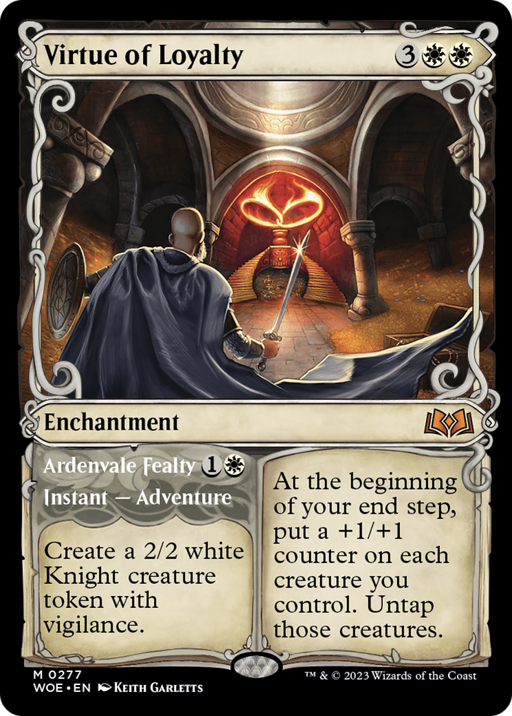 Virtue of Loyalty // Ardvenvale Fealty (Showcase) [Wilds of Eldraine] | Odin's Place