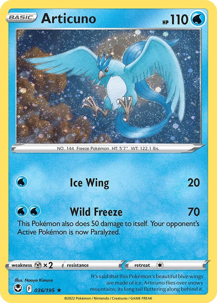 Articuno (036/195) (Cosmos Holo) [Sword & Shield: Base Set] | Odin's Place