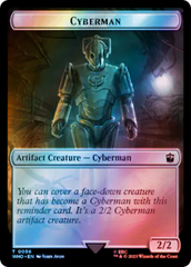 Alien // Cyberman Double-Sided Token (Surge Foil) [Doctor Who Tokens] | Odin's Place