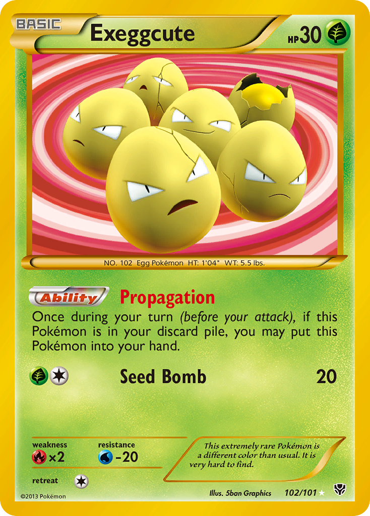 Exeggcute (102/101) [Black & White: Plasma Blast] | Odin's Place