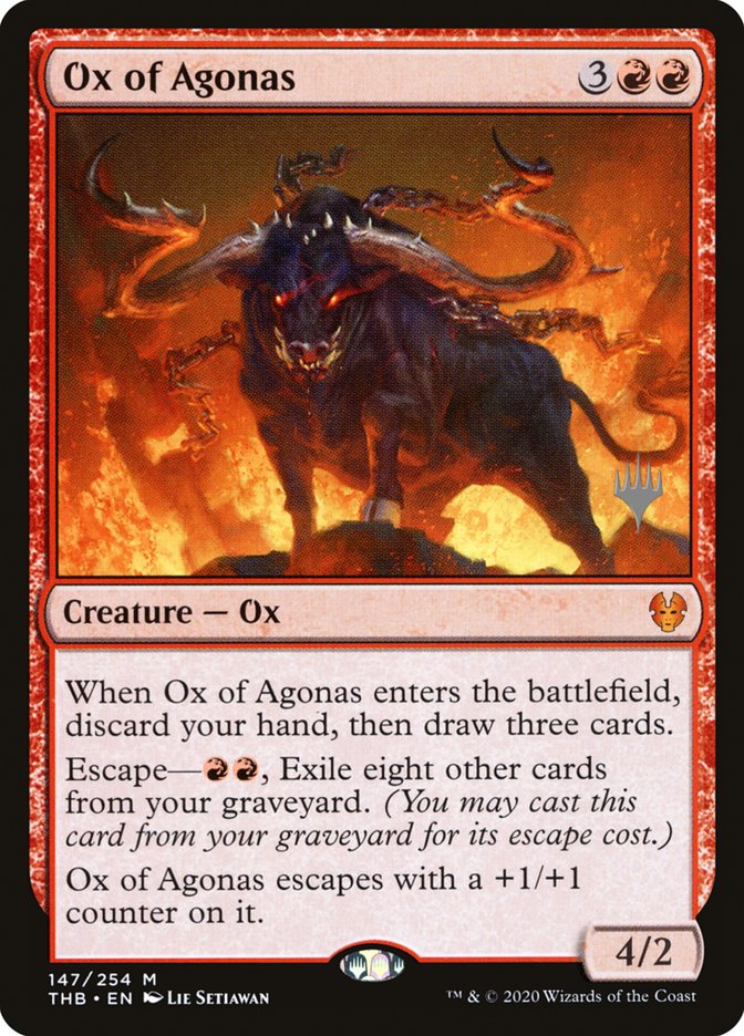 Ox of Agonas (Promo Pack) [Theros Beyond Death Promos] | Odin's Place