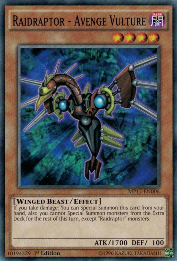 Raidraptor - Avenge Vulture [MP17-EN006] Common | Odin's Place
