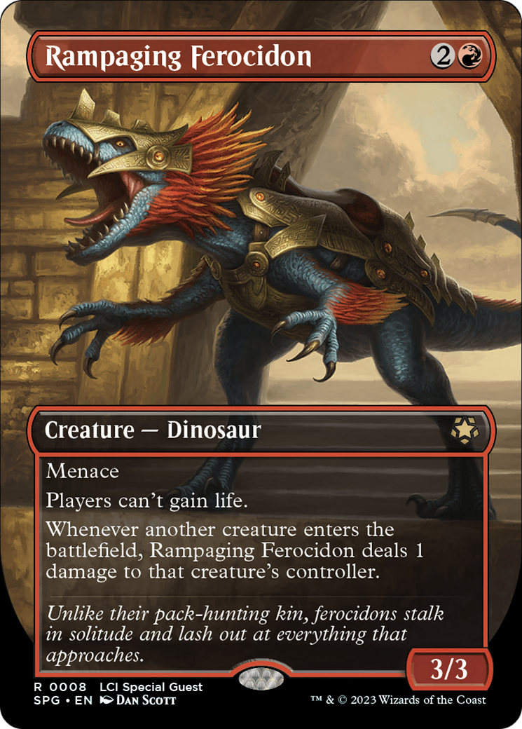 Rampaging Ferocidon (Borderless) [The Lost Caverns of Ixalan Special Guests] | Odin's Place