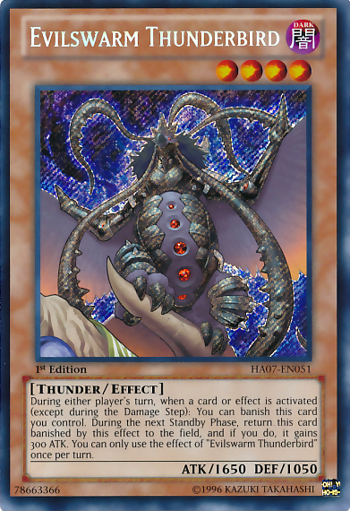Evilswarm Thunderbird [HA07-EN051] Secret Rare | Odin's Place